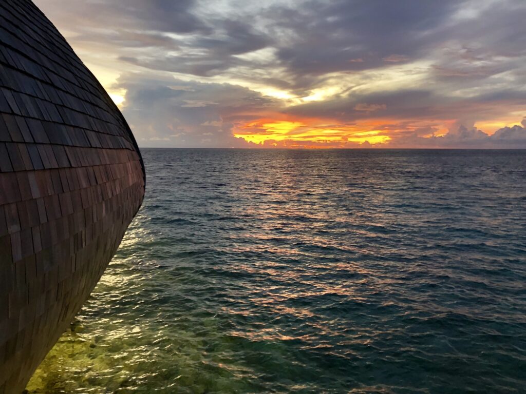 Maldives Whale Bar Sunset